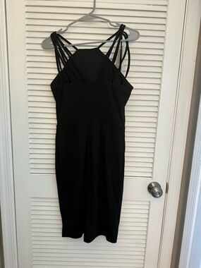 Grace Karin Black Strappy Midi Dress